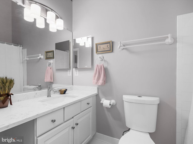 1413 Peregrine Path, Arnold, MD 21012 - full bath with toilet, vanity, and a shower with shower curtain