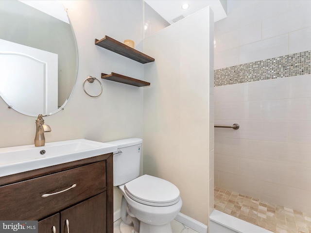 106 Bedrock Dr, Walkersville, MD 21793 - full bath featuring toilet, vanity, and a tile shower