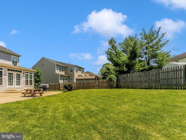 106 Bedrock Dr, Walkersville, MD 21793 - view of yard with a patio and french doors
