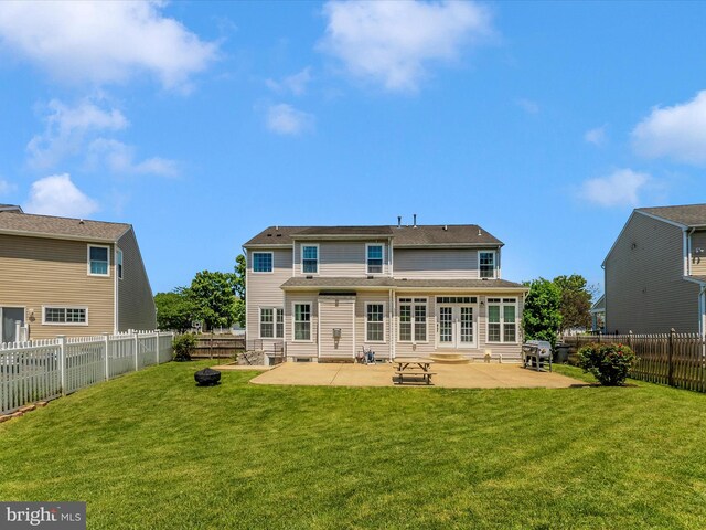 106 Bedrock Dr, Walkersville, MD 21793 - back of property with a patio, entry steps, and a fire pit