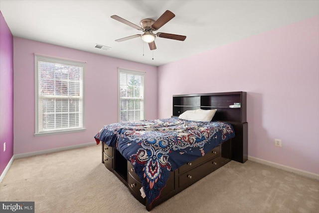313 Indianhead Ct, Woodstock, VA 22664 - carpeted bedroom featuring baseboards and a ceiling fan