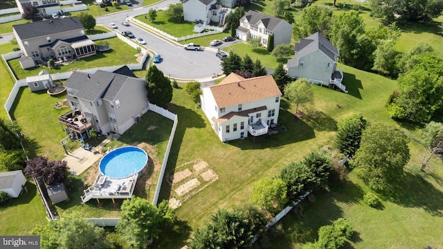 313 Indianhead Ct, Woodstock, VA 22664 - aerial view of residential area featuring a pool area
