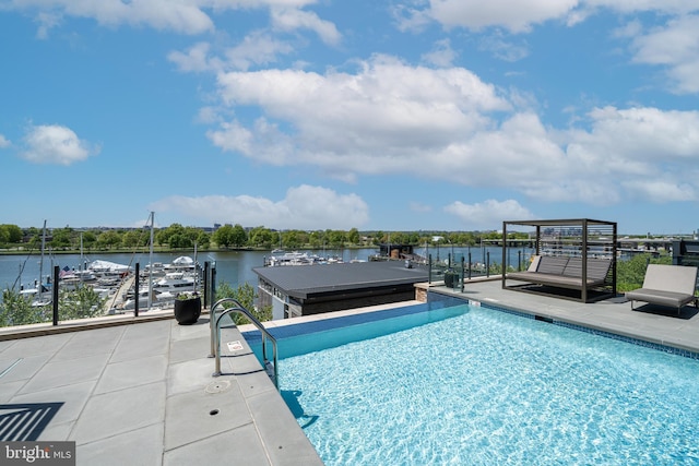 45 Sutton Sq SW Unit Ph11, Washington, DC 20024 - swimming pool with a dock and a water view