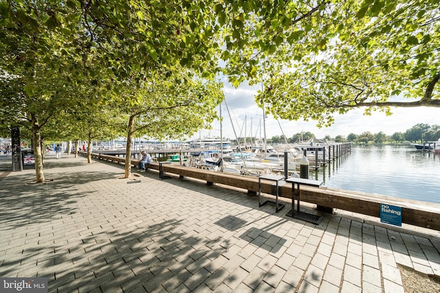 45 Sutton Sq SW Unit Ph11, Washington, DC 20024 - dock area featuring a water view