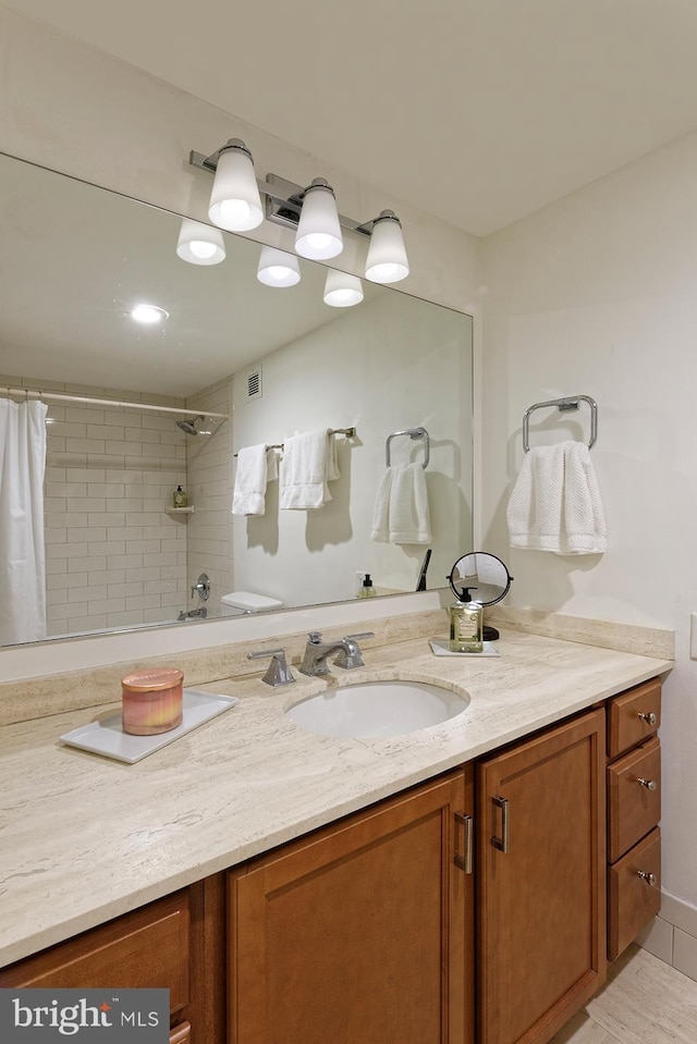 bathroom featuring vanity