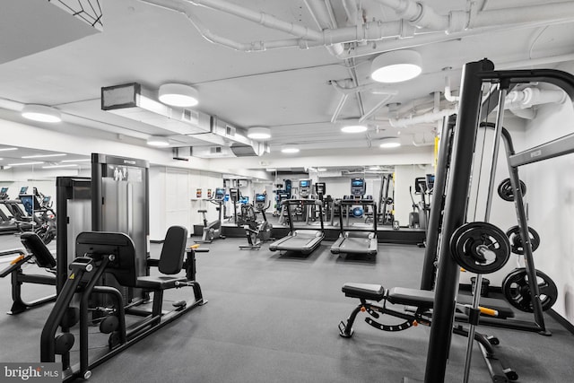 view of exercise room