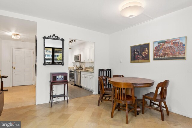 view of dining area