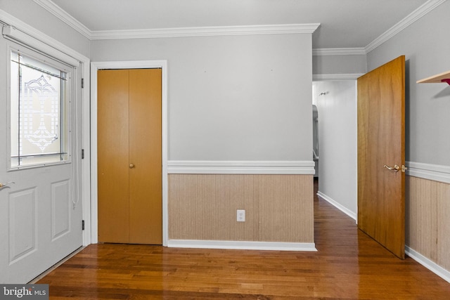 15 Renee, Lawrence Township, NJ 08648 - entrance foyer featuring wood finished floors and crown molding