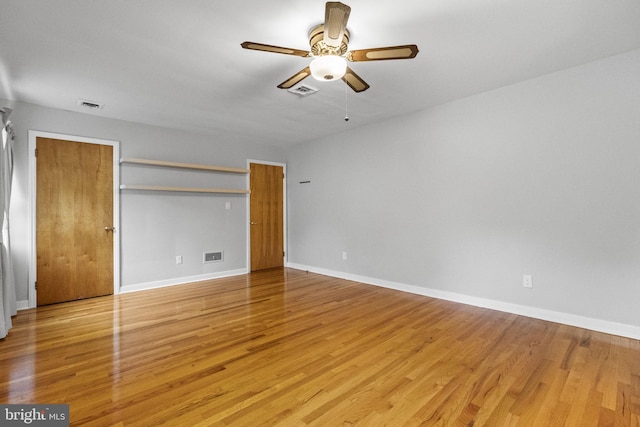 15 Renee, Lawrence Township, NJ 08648 - unfurnished bedroom featuring light wood-type flooring, baseboards, and ceiling fan