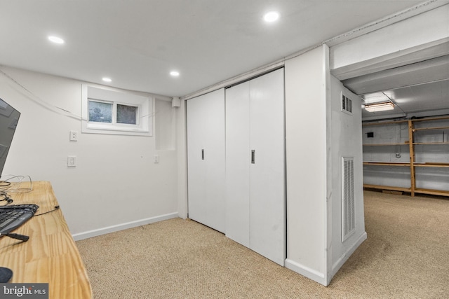 15 Renee, Lawrence Township, NJ 08648 - finished basement featuring carpet floors, recessed lighting, and baseboards