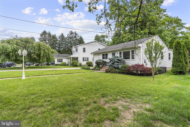 15 Renee, Lawrence Township, NJ 08648 - view of front facade with a front lawn