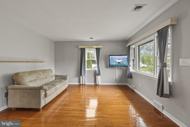 15 Renee, Lawrence Township, NJ 08648 - living room with light wood-style floors and baseboards