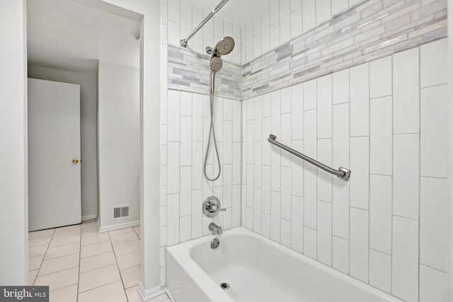 18165 Metz Dr, Germantown, MD 20874 - bathroom with tile patterned floors, shower / bath combination, and baseboards