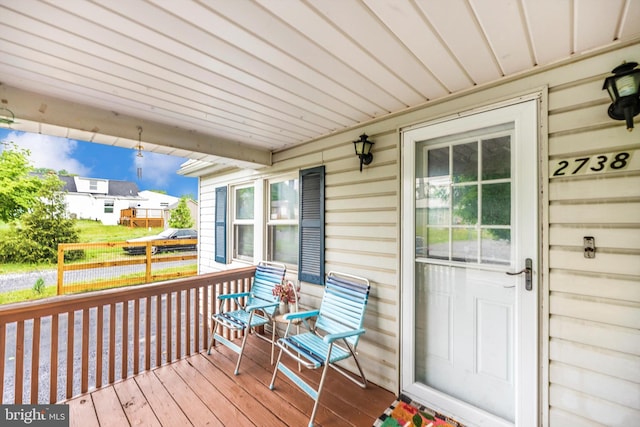 view of deck