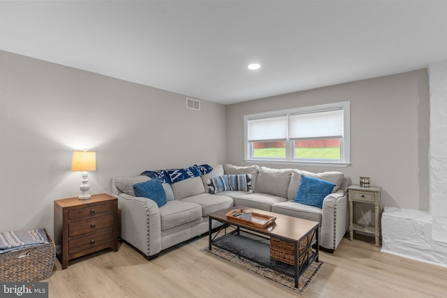 669 Worthington Dr, Warminster, PA 18974 - living room with light wood-style flooring and recessed lighting