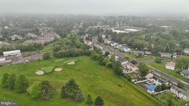 669 Worthington Dr, Warminster, PA 18974 - aerial perspective of suburban area featuring a golf course