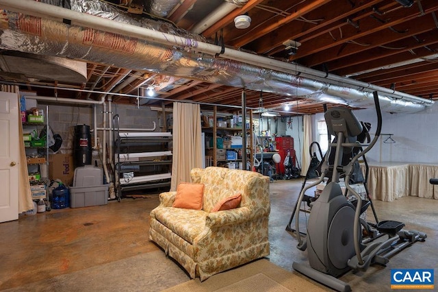 view of basement