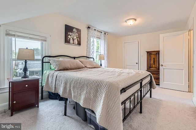 5622 Pilgrim Rd, Baltimore, MD 21214 - bedroom with light carpet and lofted ceiling