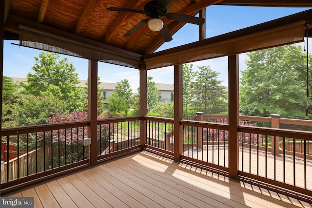 23462 Twin Falls Ter, Ashburn, VA 20148 - deck with a ceiling fan