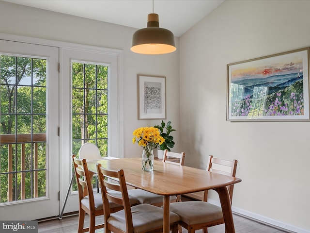 439 Windy Way, Front Royal, VA 22630 - dining space with wood finished floors and healthy amount of natural light