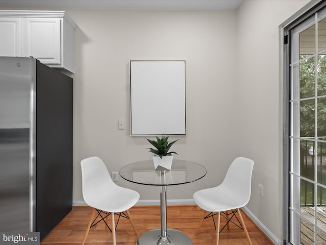 1604 Hunting Creek Dr Unit B, Alexandria, VA 22314 - dining area with wood finished floors and baseboards