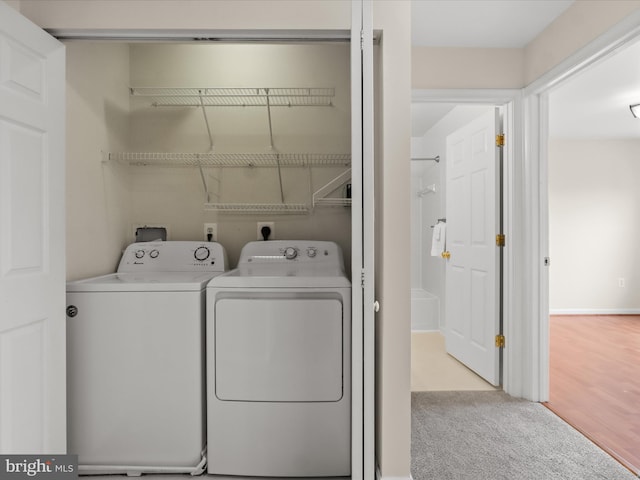 1604 Hunting Creek Dr Unit B, Alexandria, VA 22314 - laundry room featuring washer and clothes dryer and carpet floors