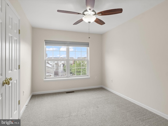 1604 Hunting Creek Dr Unit B, Alexandria, VA 22314 - carpeted spare room with ceiling fan and baseboards
