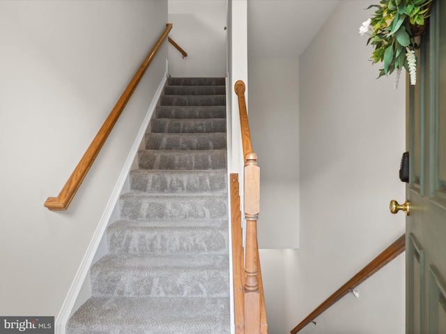 1604 Hunting Creek Dr Unit B, Alexandria, VA 22314 - staircase with carpet flooring