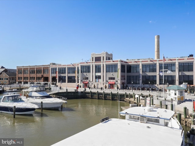 1604 Hunting Creek Dr Unit B, Alexandria, VA 22314 - dock area featuring a water view
