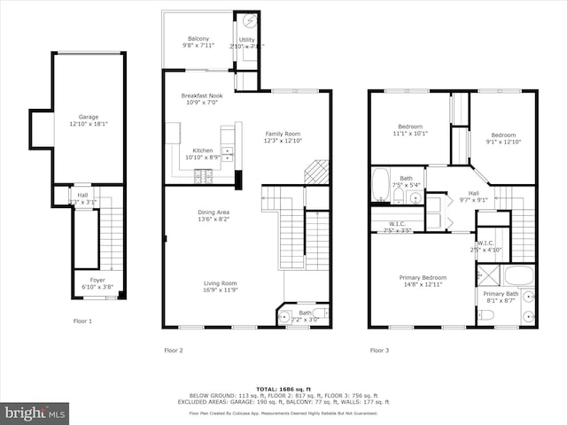1604 Hunting Creek Dr Unit B, Alexandria, VA 22314 - property floor plan