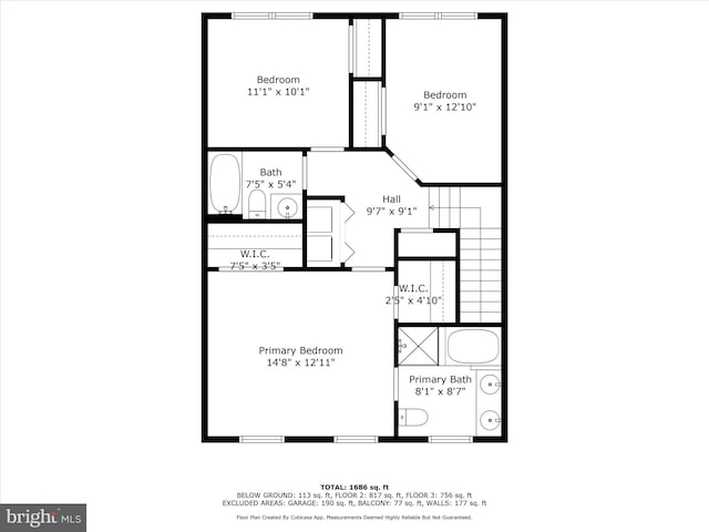 1604 Hunting Creek Dr Unit B, Alexandria, VA 22314 - property floor plan