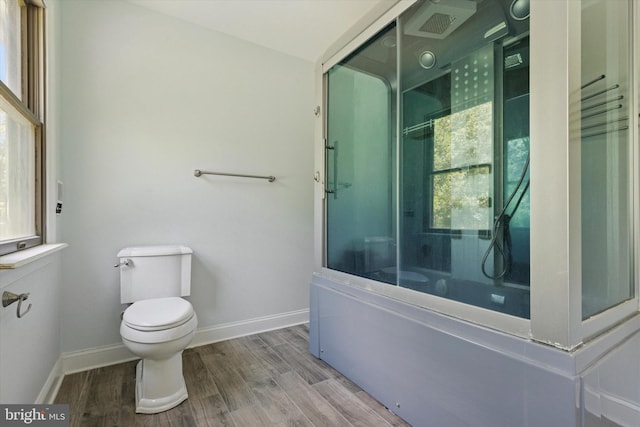 3789 Stump Rd, Doylestown, PA 18902 - full bathroom featuring toilet, wood finished floors, and baseboards