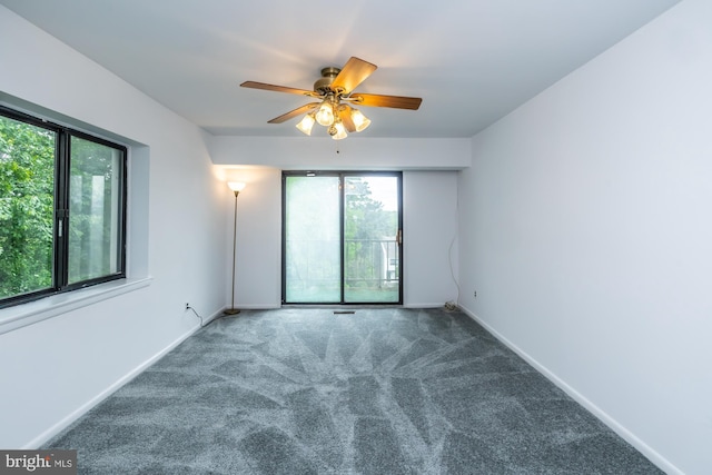 264 Summit House Unit 264, West Chester, PA 19382 - carpeted empty room featuring ceiling fan and baseboards