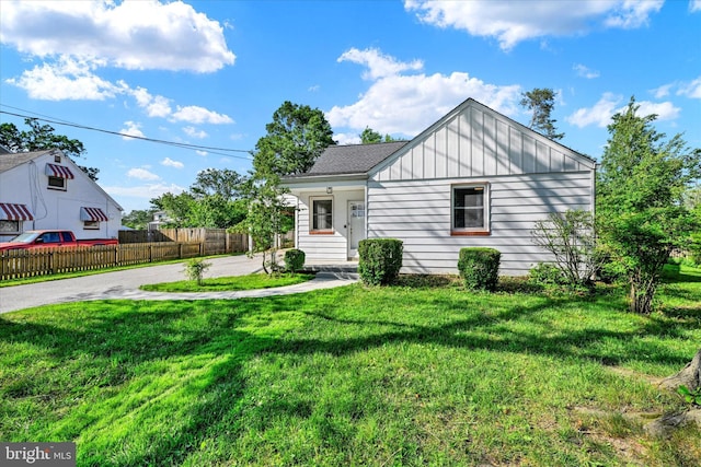 view of front of house with board and batten siding