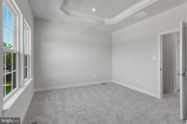 14 Chesapeake Ln Unit C, La Plata, MD 20646 - carpeted empty room with a tray ceiling, baseboards, and recessed lighting