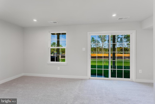 14 Chesapeake Ln Unit C, La Plata, MD 20646 - empty room with carpet floors, baseboards, and recessed lighting