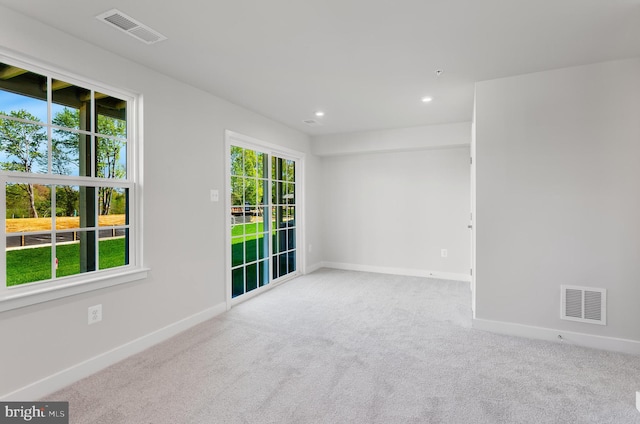 14 Chesapeake Ln Unit C, La Plata, MD 20646 - empty room with baseboards, carpet, and recessed lighting