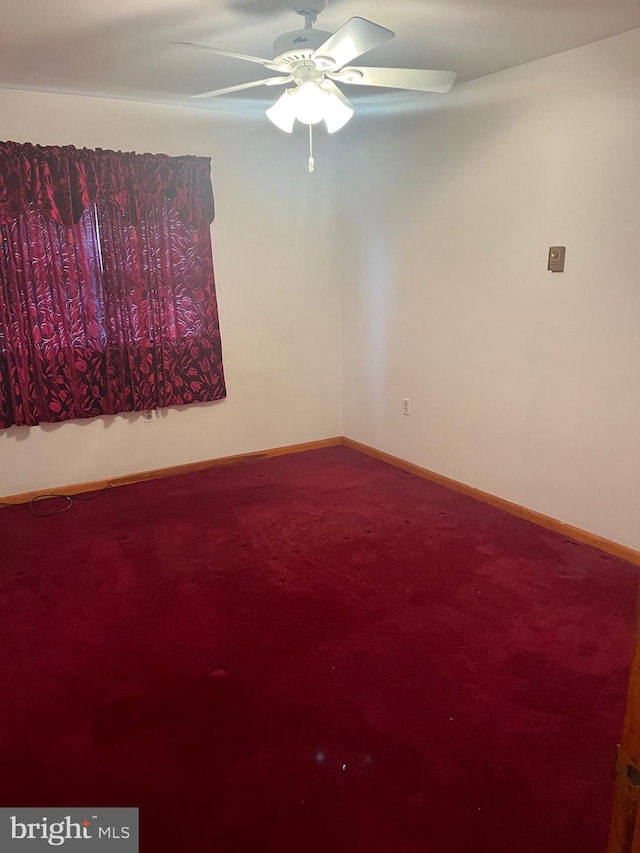 313 Northfield Ave, Waynesboro, PA 17268 - unfurnished room with ceiling fan, carpet floors, and baseboards
