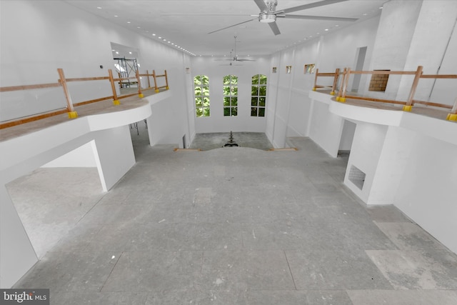 6 Evan Way, Pikesville, MD 21208 - garage featuring a ceiling fan and recessed lighting