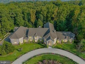 6 Evan Way, Pikesville, MD 21208 - aerial view of property and surrounding area featuring a forest