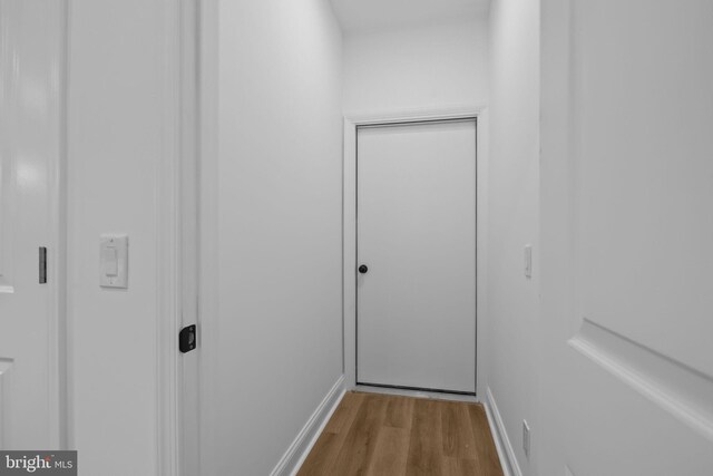 2564 Forrest Ave, Bensalem, PA 19020 - corridor featuring wood finished floors and baseboards