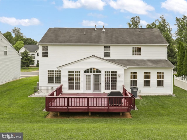 5204 Spanish Dollar Ct, Woodbridge, VA 22193 - back of property featuring a wooden deck