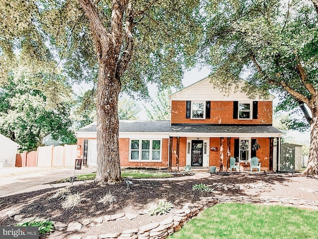 4204 Kincaid Ct, Chantilly, VA 20151 - view of front of property featuring brick siding and a porch