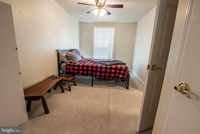 14365 Salsbury Ct, Woodbridge, VA 22193 - bedroom featuring carpet, baseboards, and a ceiling fan