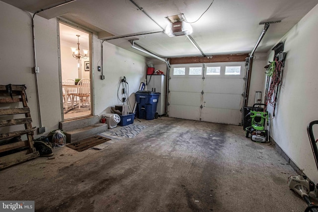 14365 Salsbury Ct, Woodbridge, VA 22193 - garage with a garage door opener