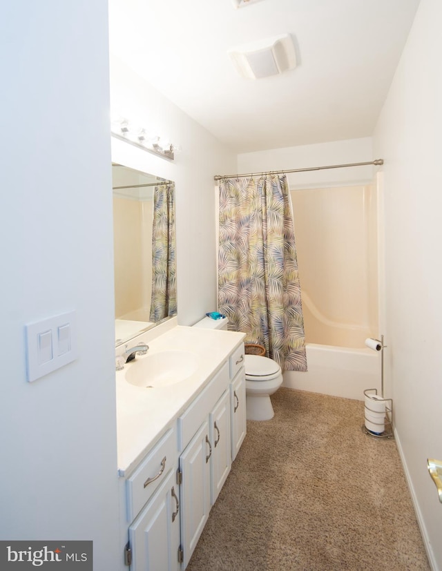5470 Moose Lodge Rd, Cambridge, MD 21613 - bathroom with vanity and shower / bath combination with curtain