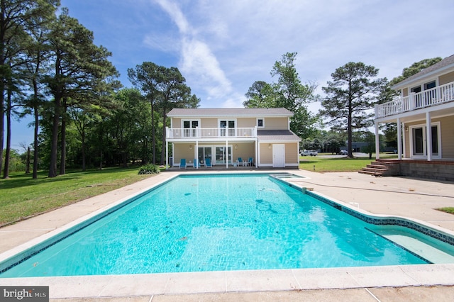 5470 Moose Lodge Rd, Cambridge, MD 21613 - outdoor pool featuring a patio area and a yard