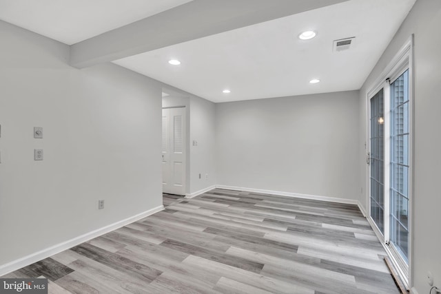 73 Doe Ct, Monmouth Junction, NJ 08852 - spare room featuring recessed lighting, wood finished floors, plenty of natural light, and baseboards