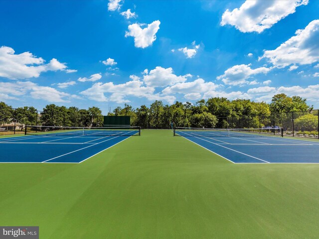 6470 Saddlebrook Ln, Frederick, MD 21701 - view of tennis court with fence and community basketball court