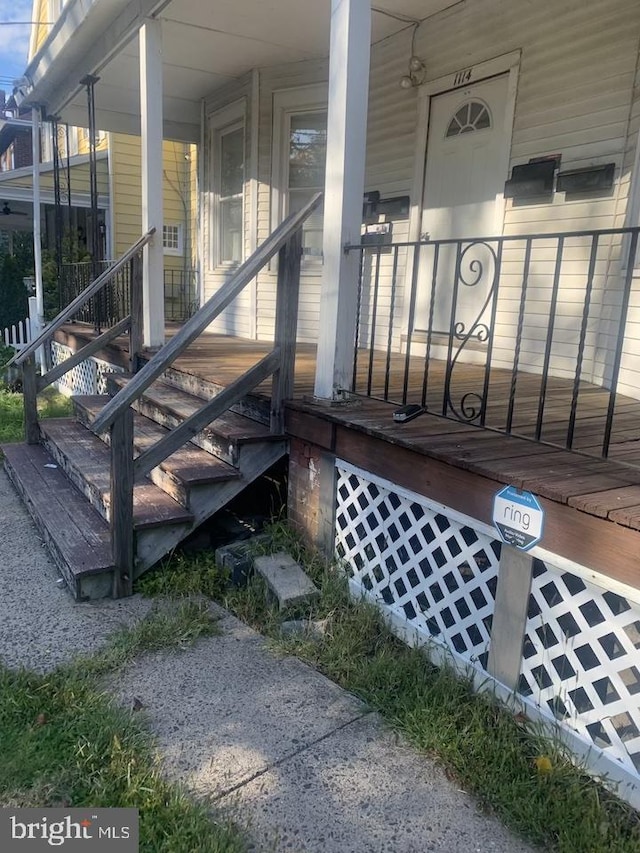 1114 Stuyvesant Ave, Trenton, NJ 08618 - property entrance featuring covered porch